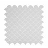 Msi Retro Gray Scallop SAMPLE Glossy Porcelain Mesh-Mounted Mosaic Tile ZOR-MD-0208-SAM